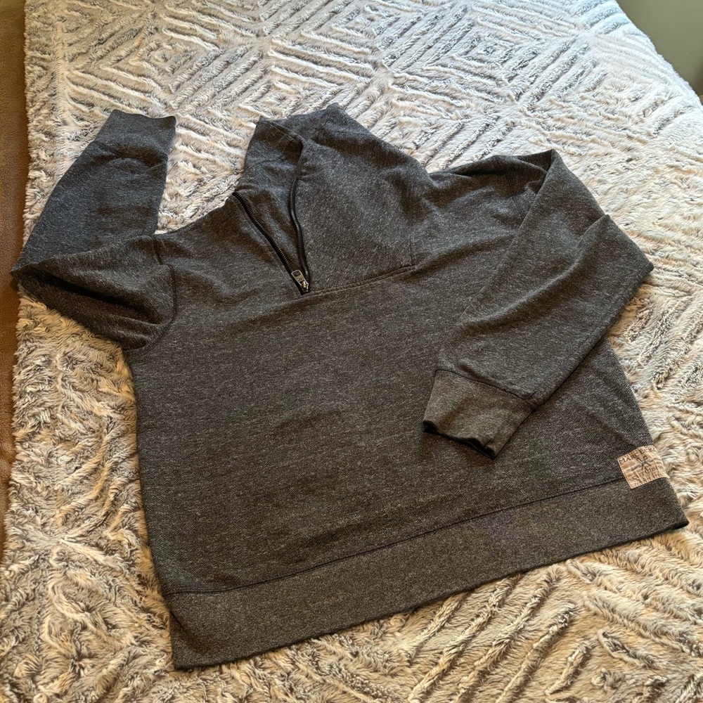 Y2K Marc Ecko Cut & Sew sweater mint condition quarter zip cowl neck men LARGE